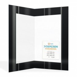 Vitre Jydepejsen PANORAMA - Verre Pliée Percé sérigraphié pour poêle à bois