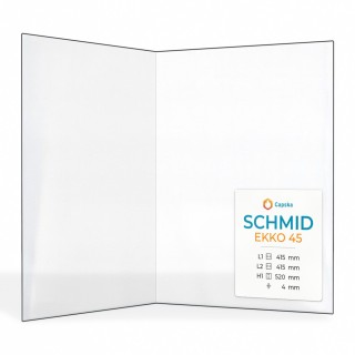 Schmid EKKO 45 Glas - Gefaltet Kaminglas für Kaminofen