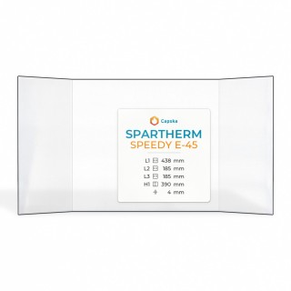 Vitre Spartherm SPEEDY E-45 - Verre Prismatique pour insert