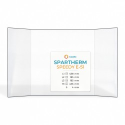 Spartherm SPEEDY E-51 Glas - Prismatisch Kaminglas für Kaminofen
