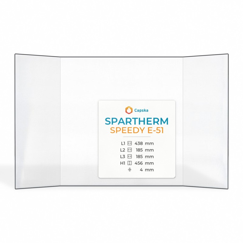Spartherm SPEEDY E-51 Glass - Prismatic Panel for Fireplace Insert