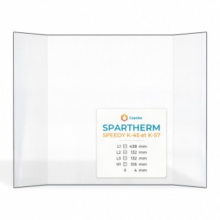 Vitre Spartherm SPEEDY K-45 ET K-57 - Verre Prismatique pour insert