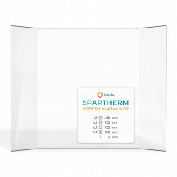 Spartherm SPEEDY K-45 ET K-57 Glass - Prismatic glass panel for fireplace insert