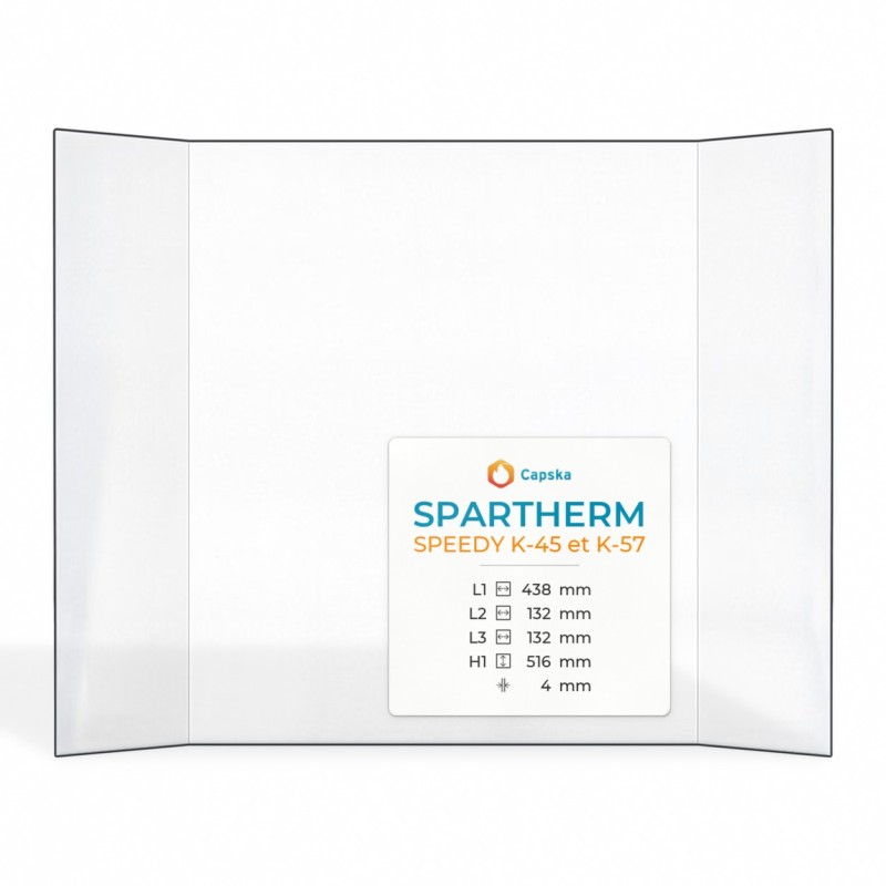 Vitre Spartherm SPEEDY K-45 ET K-57 - Verre Prismatique pour insert