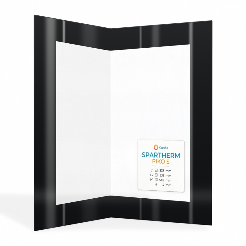 Vitre Spartherm PIKO S - Verre Pliée Sérigraphié pour poêle à bois