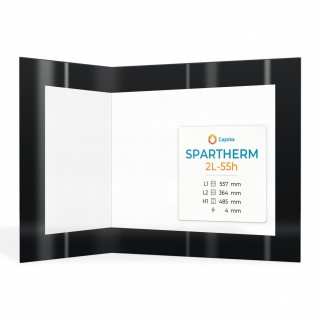Spartherm 2L-55H Glas - Gefaltetes Siebdruck Kaminglas für Kaminofen