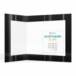 Vitre Spartherm 2L-55H - Verre Pliée Sérigraphié pour poêle à bois