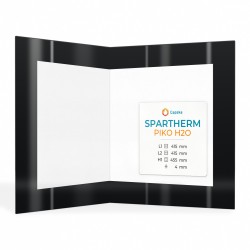 Spartherm PIKO H2O Glass - Folded Screen-printed glass panel for wood burning stove