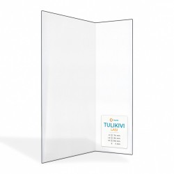Tulikivi LASI Glass - Folded glass panel for wood burning stove