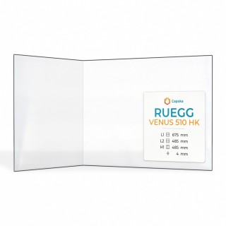 Vitre Ruegg VENUS 510 HK - Verre Pliée pour insert