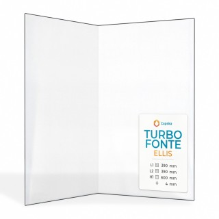 Turbo Fonte ELLIS Glass - Folded Panel for Wood Burning Stove