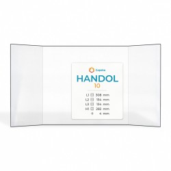 Handol 10 Glass - Prismatic glass panel for fireplace insert
