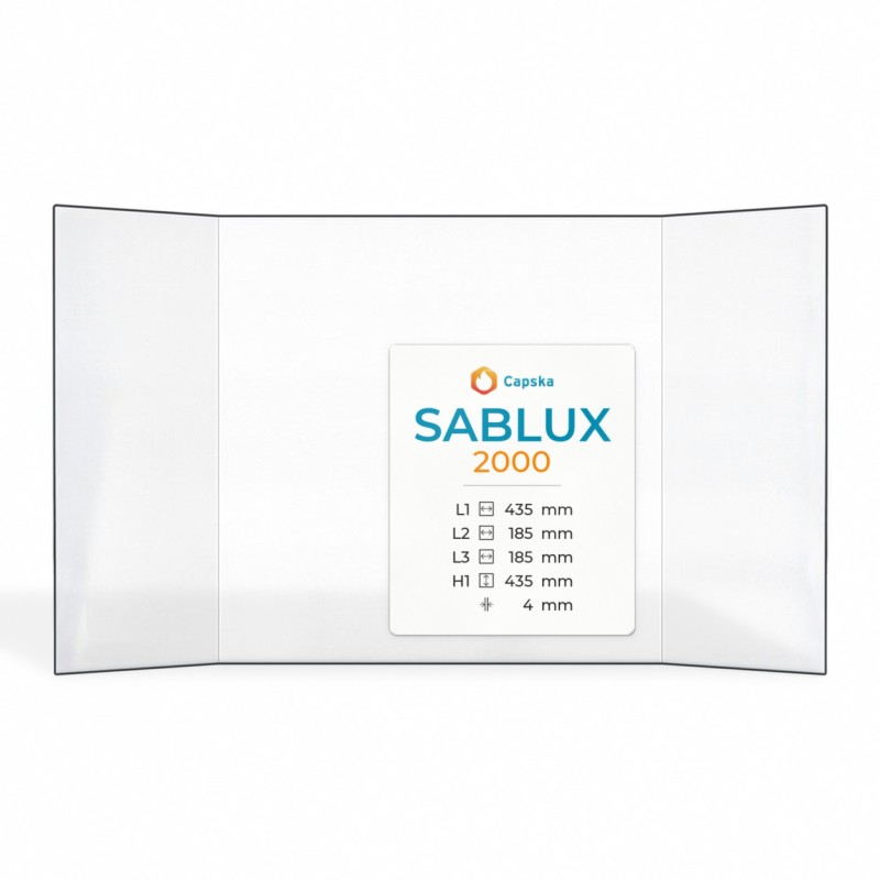 Vitre Sablux 2000 - Verre Prismatique pour insert
