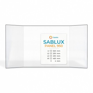 Vitre Sablux PANEL 950 - Verre Prismatique pour insert