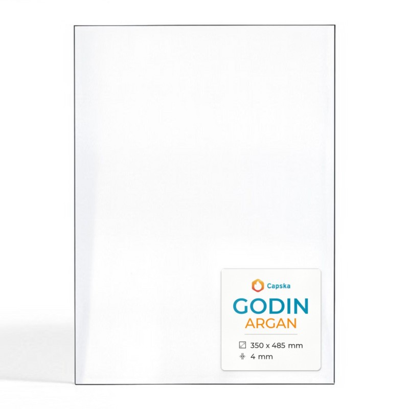 Godin ARGAN Glas - Rechteck Kaminglas für Kaminofen