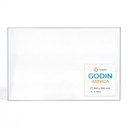 Godin ARNICA Glass - Rectangular glass panel for wood burning stove