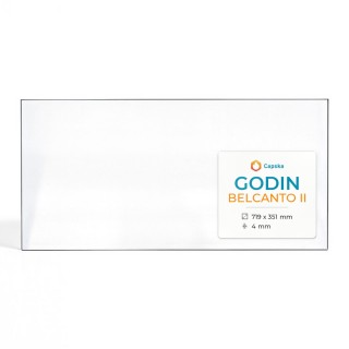 Vitre Godin Belcanto II 719x351 mm Poêle à Bois - Capska