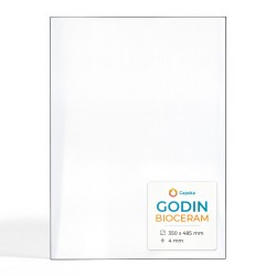 Godin BIOCERAM Glas - Rechteck Kaminglas für Kaminofen