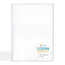 Godin BIOSTYLE Glas - Rechteck Kaminglas für Kaminofen