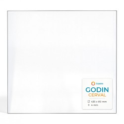 Vitre Godin CERVAL - Verre Rectangle pour poêle à bois
