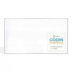 Vetro Godin FONTEVAL - Vetro Rettangolo per stufa a legna