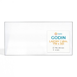 Godin LAIGNY / DIM. 719 X 351 Glass Panel
