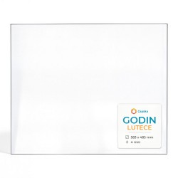 Godin LUTECE Glas - Rechteck Kaminglas für Kaminofen