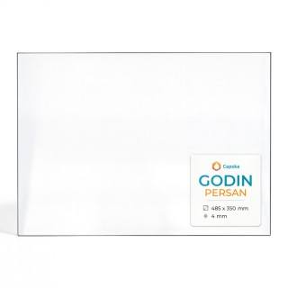 Godin PERSAN Glas - Rechteck Kaminglas für Kaminofen
