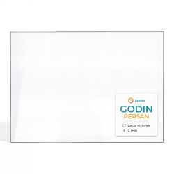 Godin PERSAN Glas - Rechteck Kaminglas für Kaminofen