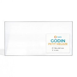 Godin PETIT MELEZE Glas - Rechteck Kaminglas für Kaminofen