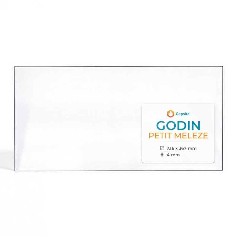 Godin PETIT MELEZE Glass - Rectangular Panel for Wood Burning Stove