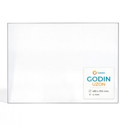Godin UZON Glas - Rechteck Kaminglas für Kaminofen