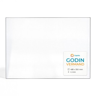 Godin VERMAND Glas - Rechteck Kaminglas für Kaminofen