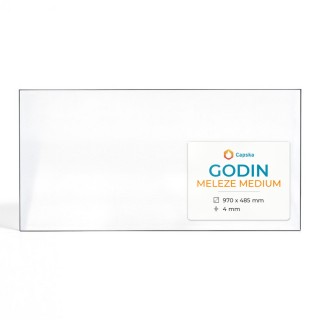 Godin MELEZE MEDIUM Glas für Kaminofen - Rechteck Kaminglas