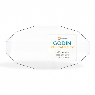 Vitre Godin BELCANTO IV - Verre Dodécagone pour poêle à bois