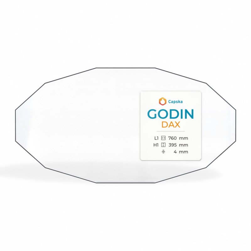Godin DAX Glass - Dodecagon Panel for Wood Burning Stove