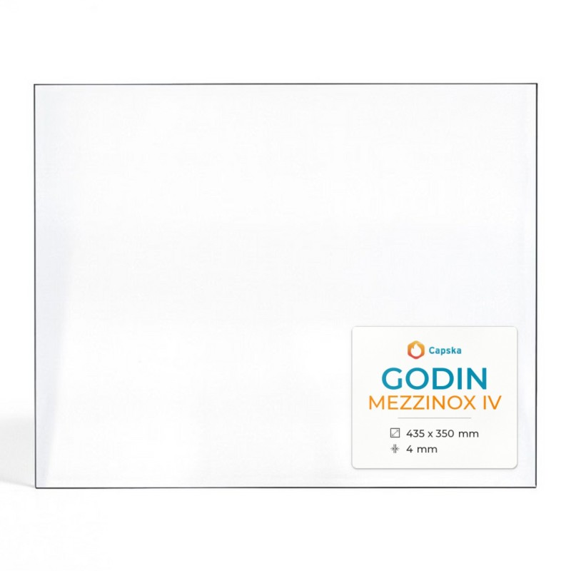 Godin MEZZINOX IV Glass Panel for Wood Burning Stove