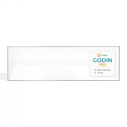 Godin 3162 Glass - Rectangular Side glass panel for fireplace insert