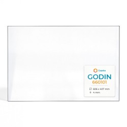 Godin 660101 Glass - Rectangular glass panel for fireplace insert
