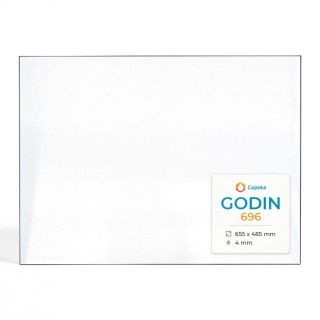 Godin 696 Glass - Rectangular Fireplace Insert Panel