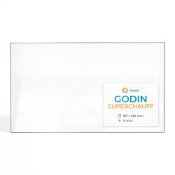 Godin SUPERCHAUFF Glas - Rechteck Seitlich Kaminglas für Kaminofen