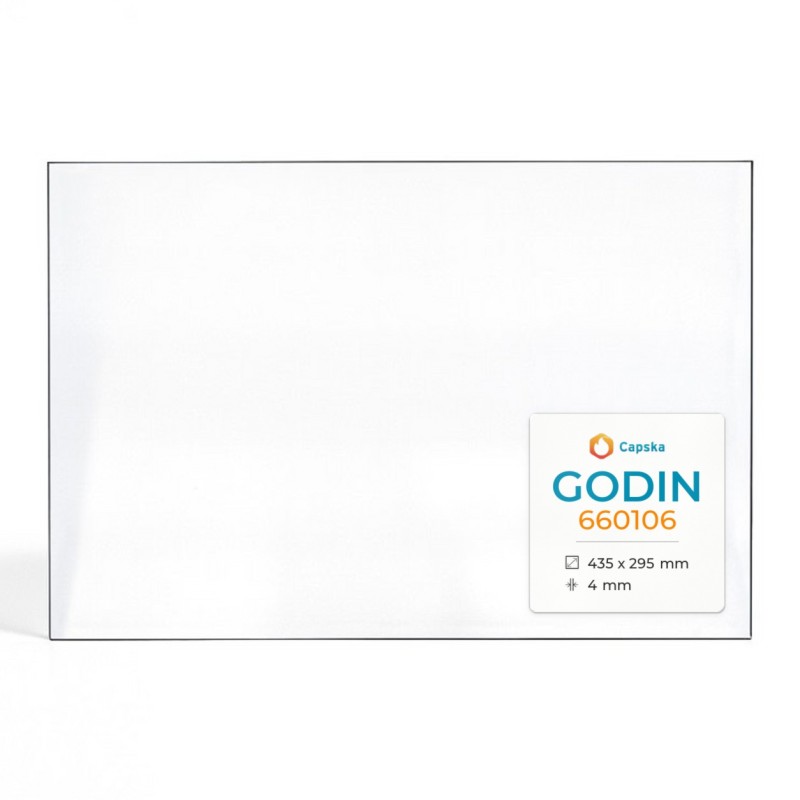 Godin 660106 Glass - Rectangular Fireplace Panel