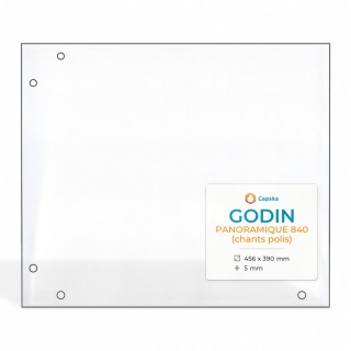 Vetro Godin PANORAMIQUE 840 - Vetro Rettangolo per caminetto