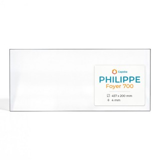 Philippe FOYER 700 Glas - Rechteck Seitlich Kaminglas für Kaminofen