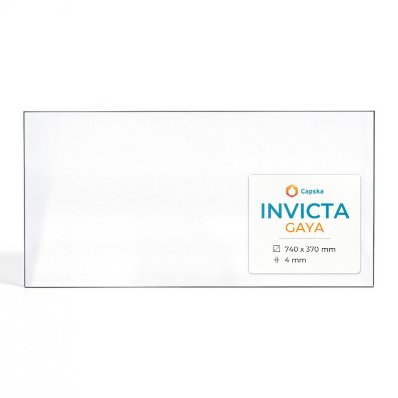 Invicta GAYA Glass - Rectangular Panel for Wood Burning Stove