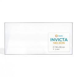 Invicta NELSON Glas - Rechteck Kaminglas für Kaminofen
