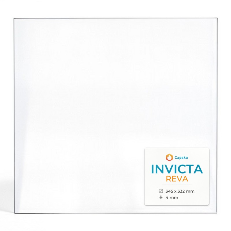Vitre Invicta REVA - Verre Rectangle pour poêle à bois
