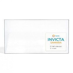 Invicta SAMARA Glas - Rechteck Kaminglas für Kaminofen