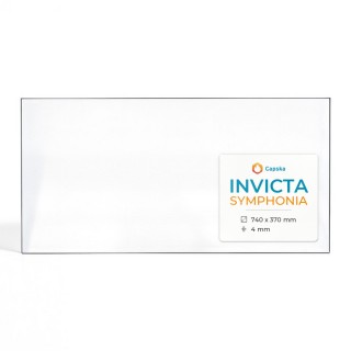 Vitre Invicta SYMPHONIA - Verre Rectangle pour poêle à bois
