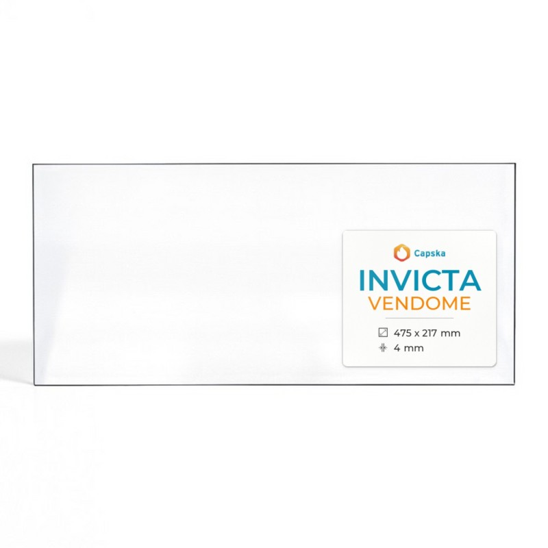 Invicta VENDOME Glas - Rechteck Kaminglas für Kaminofen